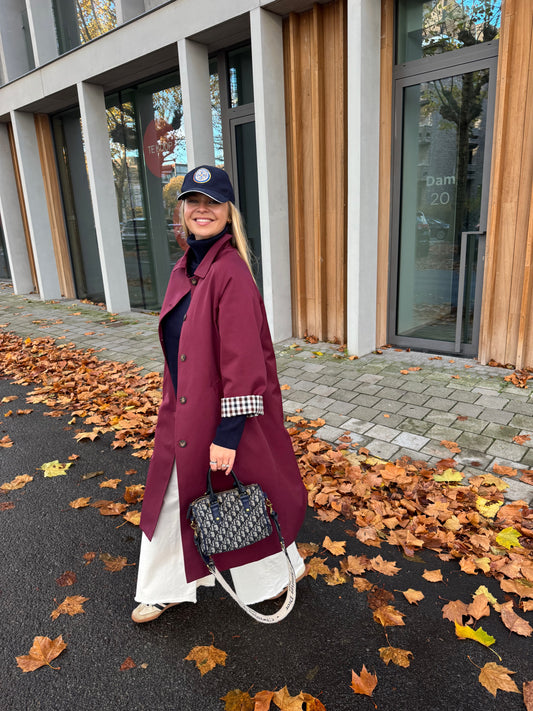 Lily coat - burgundy