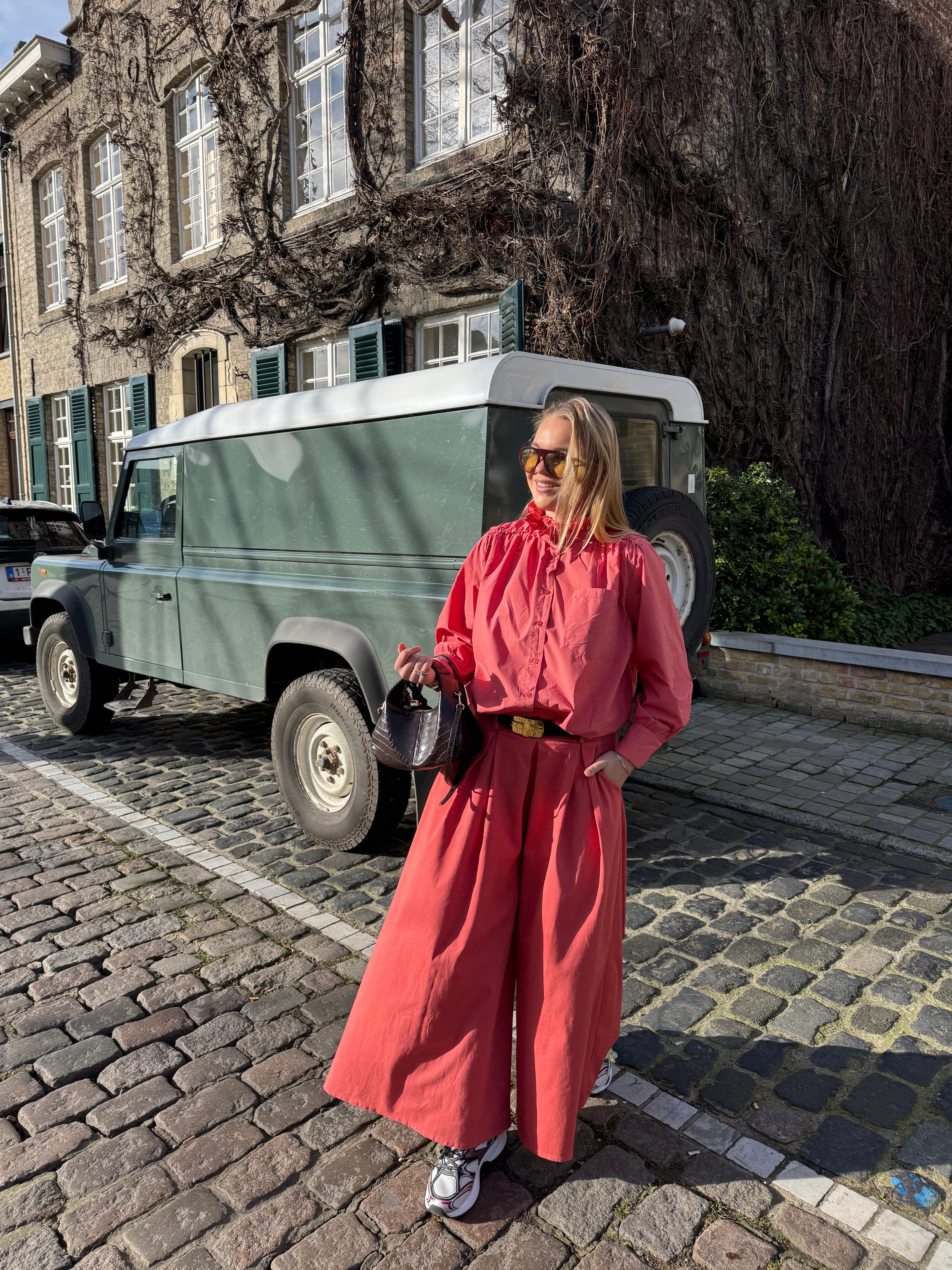 Gisèle wide trousers - red