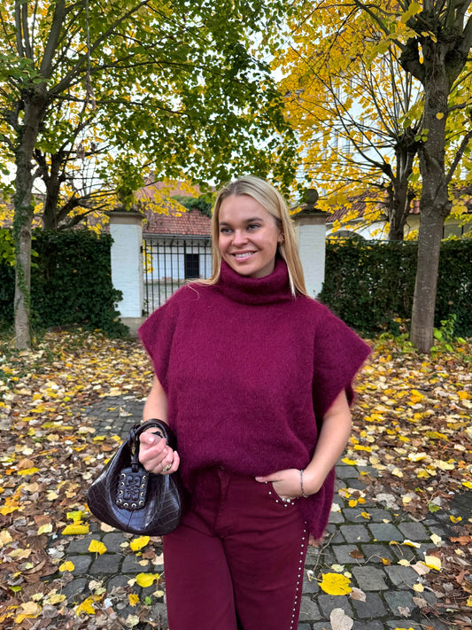 Juliette knit - burgundy