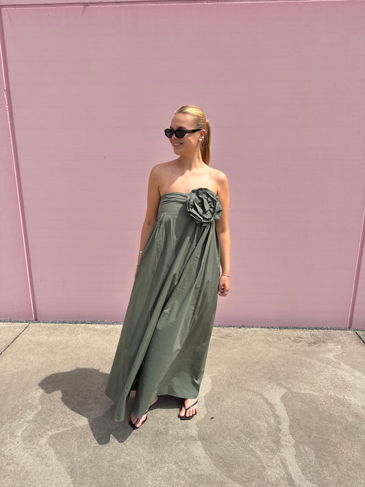 Olivia dress - khaki