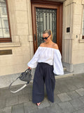 Navy trousers
