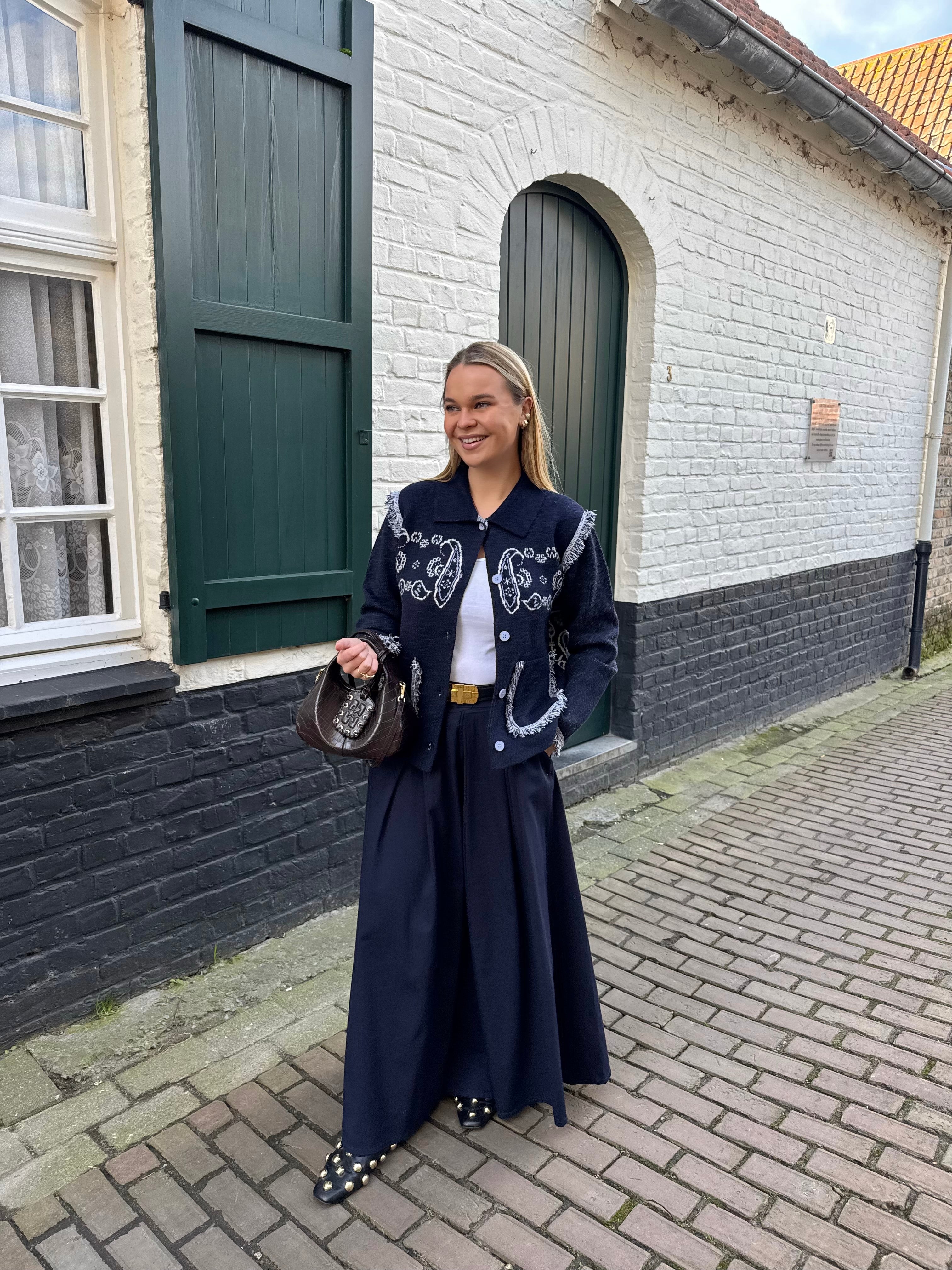 Gisèle wide trousers - navy